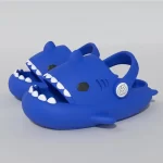 Zuecos Shark Slides para niños - Azul Klein
