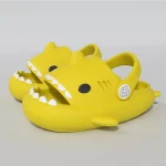 Shark Slides Clogs for Kids - Yellow