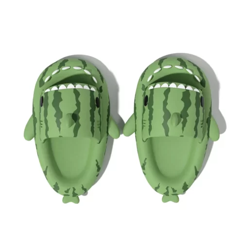 Diapositives requin melon d'eau vert