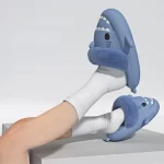 Haze blau Erwachsene Fluffy Shark Slides