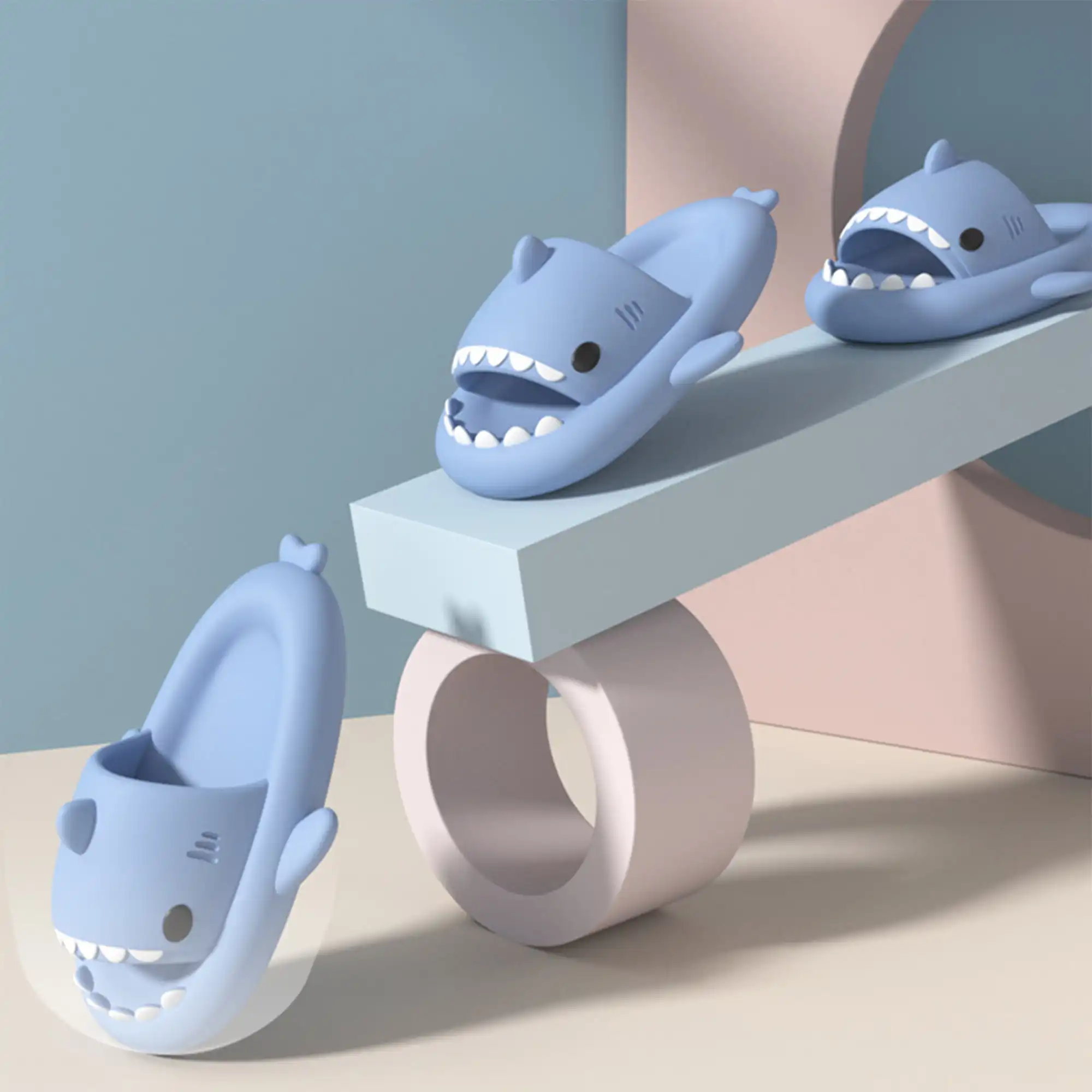 Haze blue Original Shark Slides for Kids