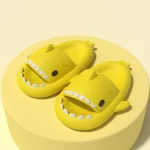 Diapositives originales jaune vif en forme de requin pour adultes