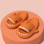Orange Original Shark Slides for Adults