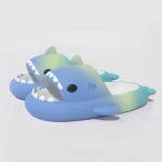 Diapositives requin arc-en-ciel pour adultes-bleu azur
