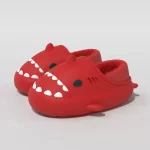 Pantuflas de tiburón rojo para adultos-zapatos