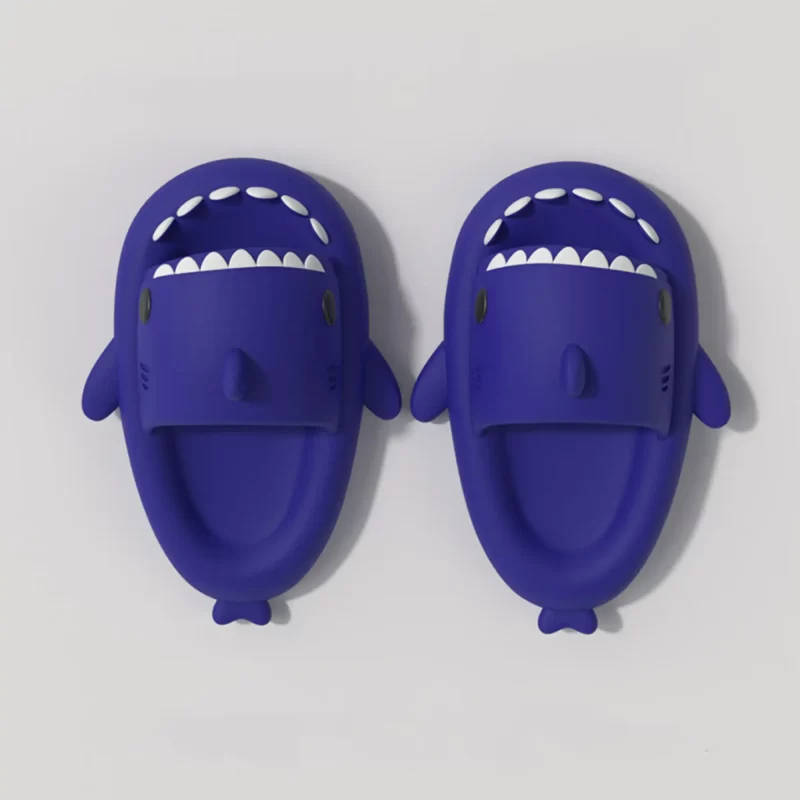 Klein blue Original Shark Slides für Kinder