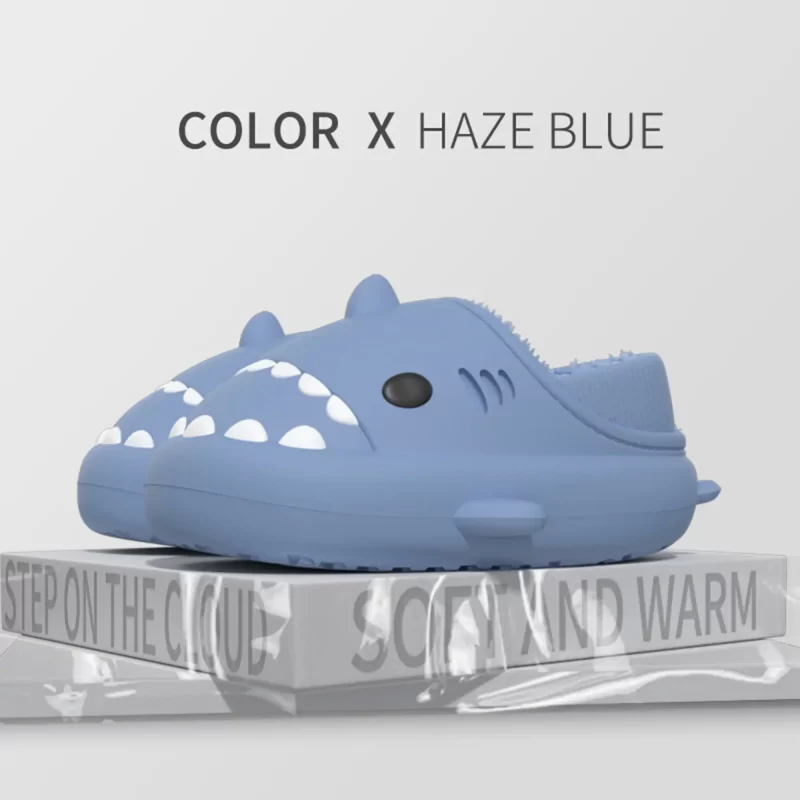 Scarpe da squalo con tacco avvolgente per bambini-Haze blu