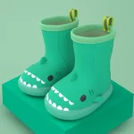 Botas de lluvia Shark para niños - Todo verde