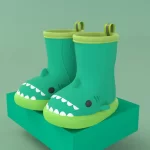 Shark Rain Boots for Kids - Light green-Green