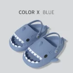 Zuecos Shark Slides para adultos - Azul neblina