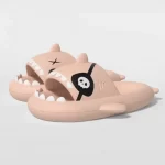 Shark Slides for Adults Pirate Style - Pink