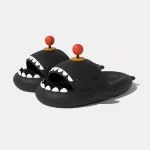 Shark Slides for Adults, Special Design - Black Red ball game handle
