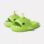Shark Slides for Adults, Special Design - Green fan