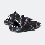 Lightning Haai Slippers - Zwart